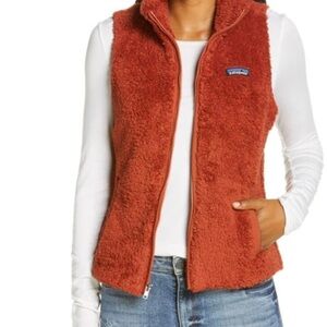 Patagonia Los Gatos Fleece Women's Warm Rust Vest Medium in Burnished Red